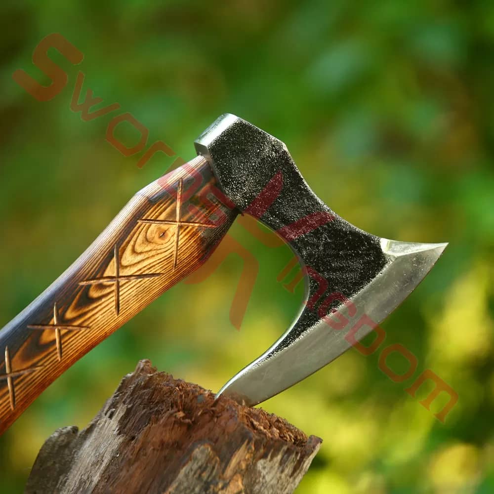 22" Ragnar Lothbrok Axe Custom Hand Forged Viking Axe Hatchet-Sheath Gift Axes