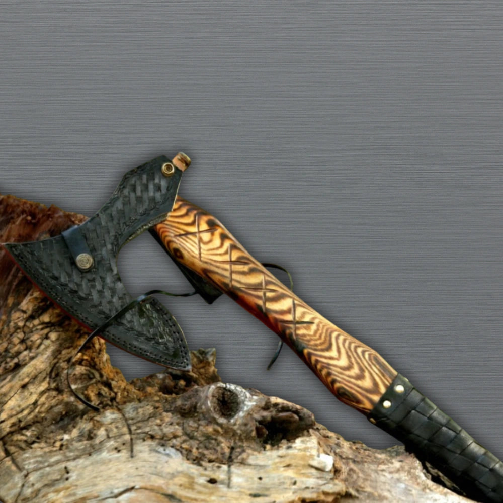 22-inch Ragnar Lothbrok Viking axe replica with forged steel blade