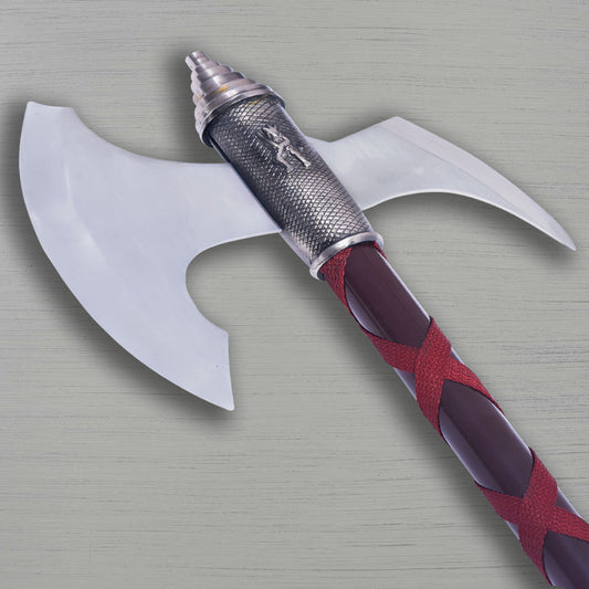 Double Headed Medieval Armor Replica Battle Axe