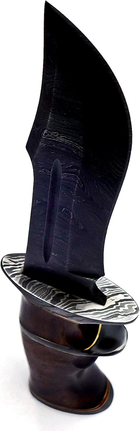 Damascus Hunting 6.5" Knife Multipurpose