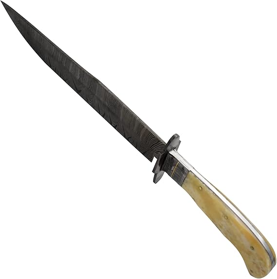Heavy Duty Damascus Hunting 16" Knife