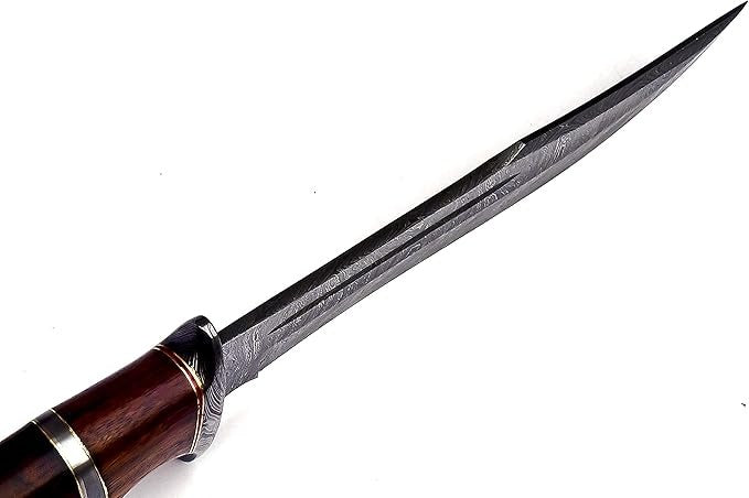 Damascus Hunting 6.5" Knife Multipurpose