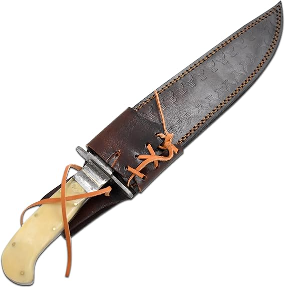 Heavy Duty Damascus Hunting 16" Knife