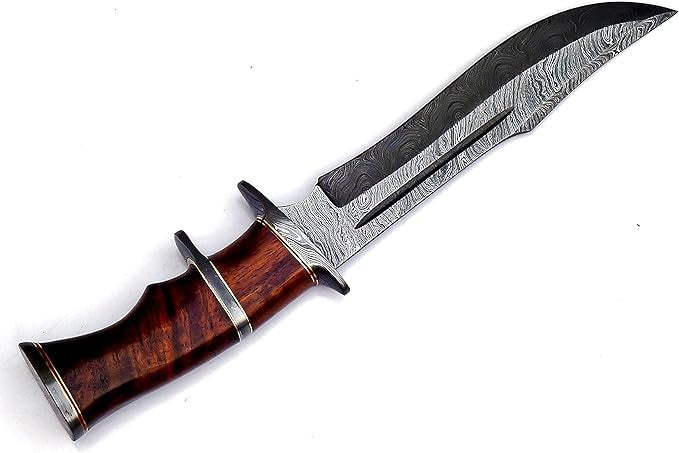 Damascus Hunting 6.5" Knife Multipurpose