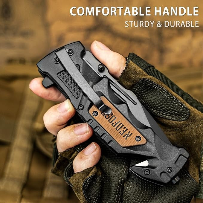 Tactical Folding Pocket 9" Knife Multipupose