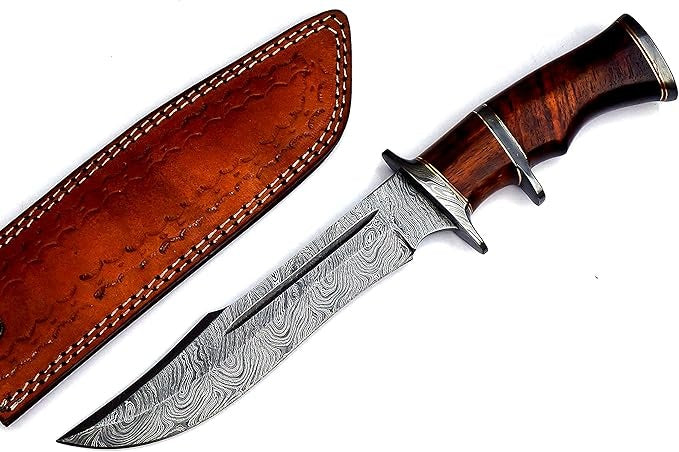 Damascus Hunting 6.5" Knife Multipurpose