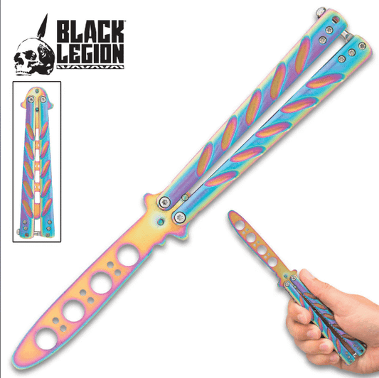Black Legion Balisong Butterfly Trainer Rainbow