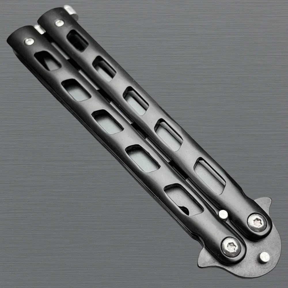 Black Butterfly Balisong Trainer Knife Dull Blade