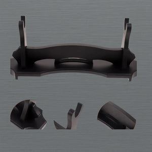 Black sword stand for Japanese samurai katana