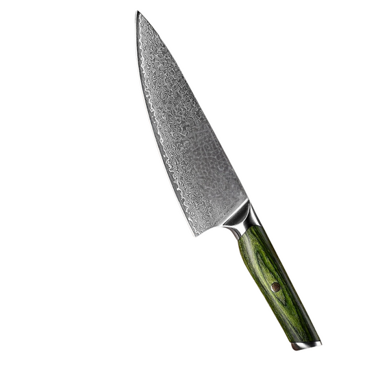 High Quality Damascus Kitchen 8" Knife Ergonomic Handle