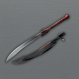 Blood Red Dragon Chinese Broadsword 1095 steel full view