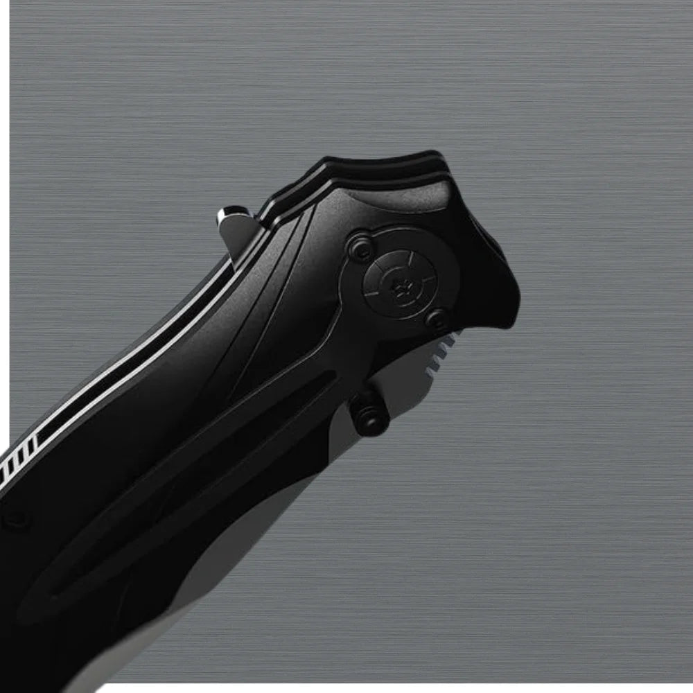 Black Tactical Pocket Knife Spring Assisted with Clip