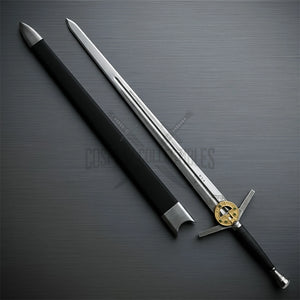 The Witcher Geralt Steel Sword Replica Stone Handle