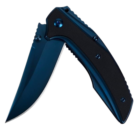 Olive Folding Pocket 3" Knife 8Cr13MoV Steel Blade