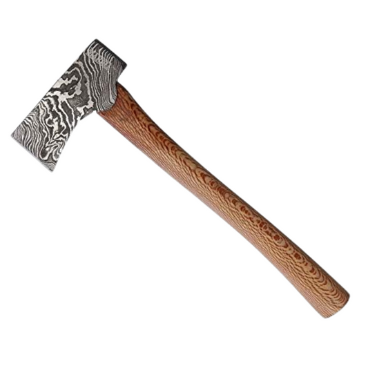 Handmade Damascus Steel Mini Axe with Sheath
