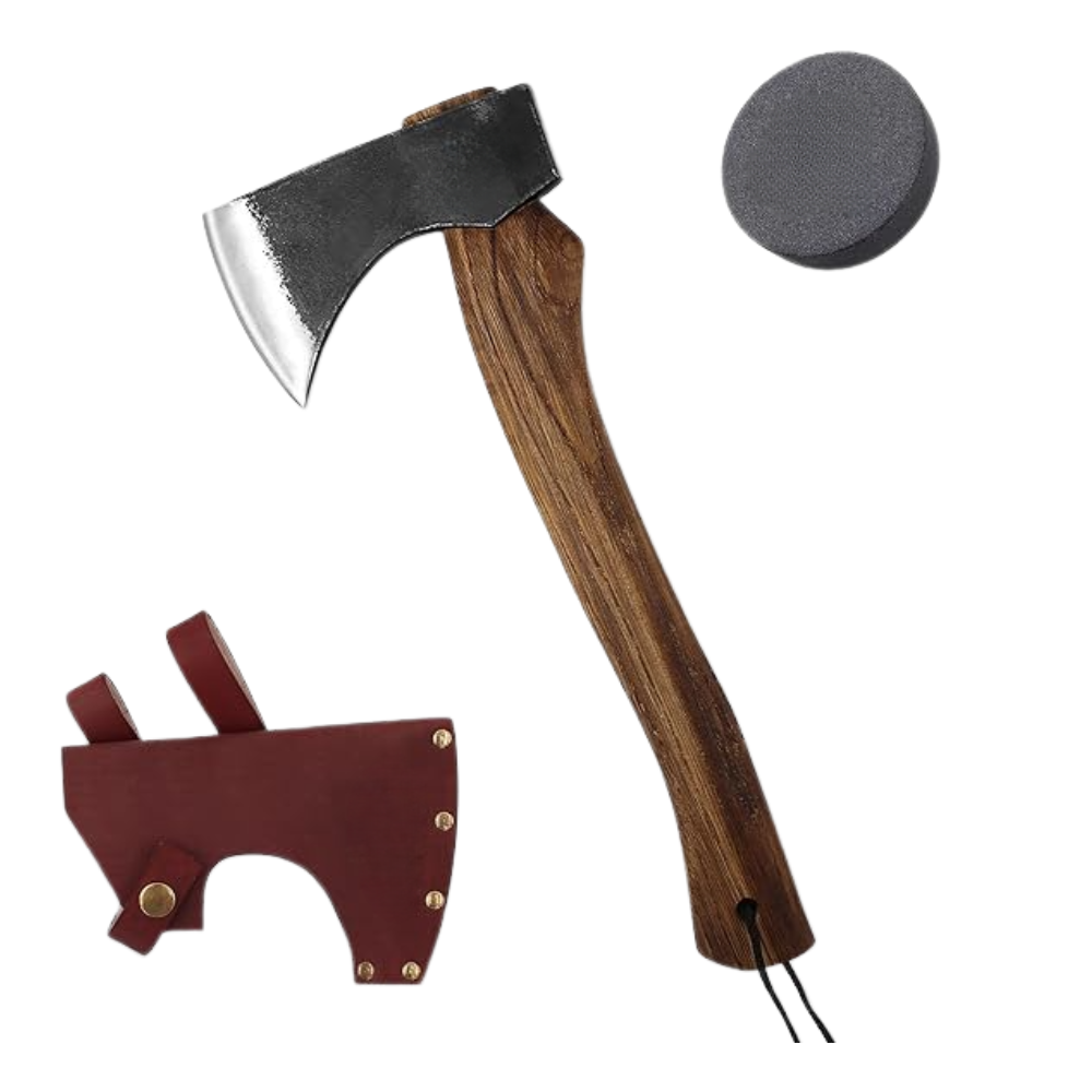 Bushcraft Hatchet 15.7" Axe Beech Wood Handle