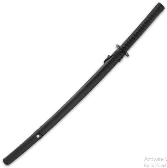 Black Gankyil Carboon Steel Katana Sword