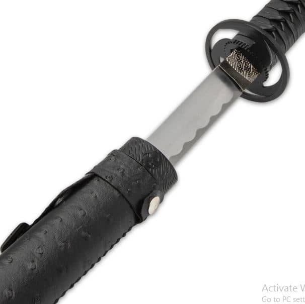 Black Gankyil Carboon Steel Katana Sword