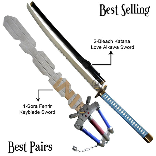 Fenrir Keyblade Replica of Sora & Love Aikawa Heart Sword