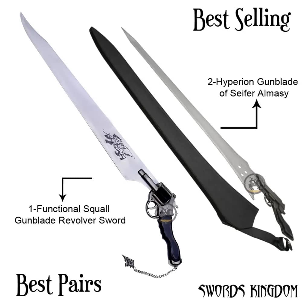 Functional Squall Gunblade & Hyperion Gunblade of Seifer Almasy