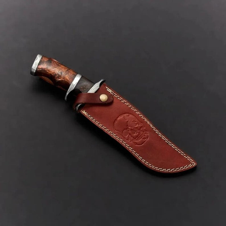Forged Damascus Hunting 13" Knife Birthday Gift for Men
