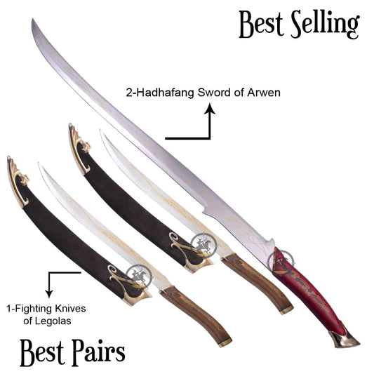 Legolas Fighting Knives & Hadhafang Sword