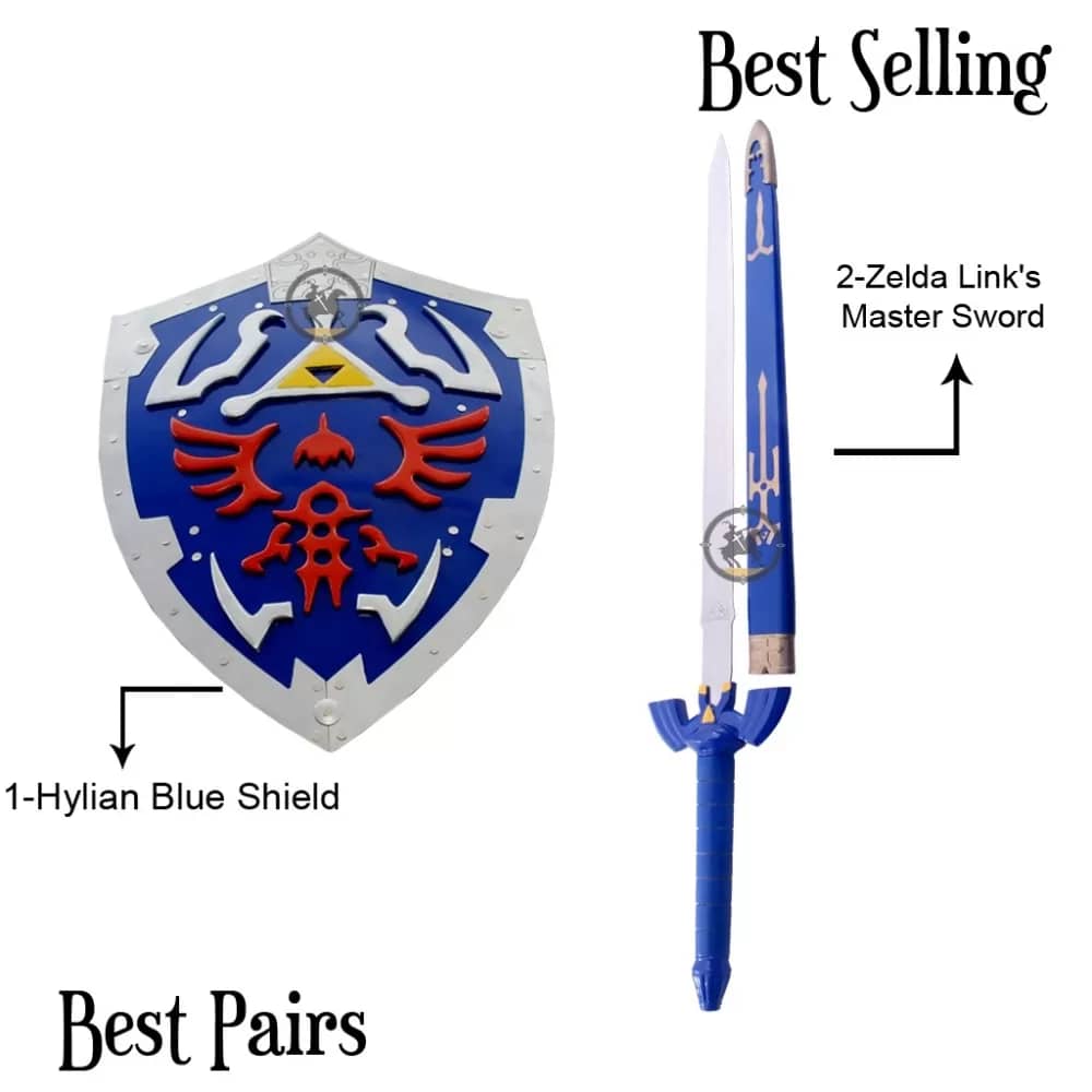 Link’s Master Hylian Shield & Ocarina of Time Sword from Legend of Zelda