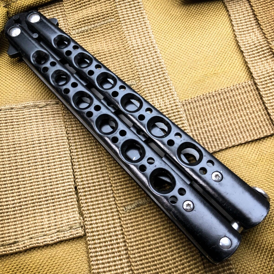 Butterfly Balisong Trainer 9" Knife Metal Dull Blade