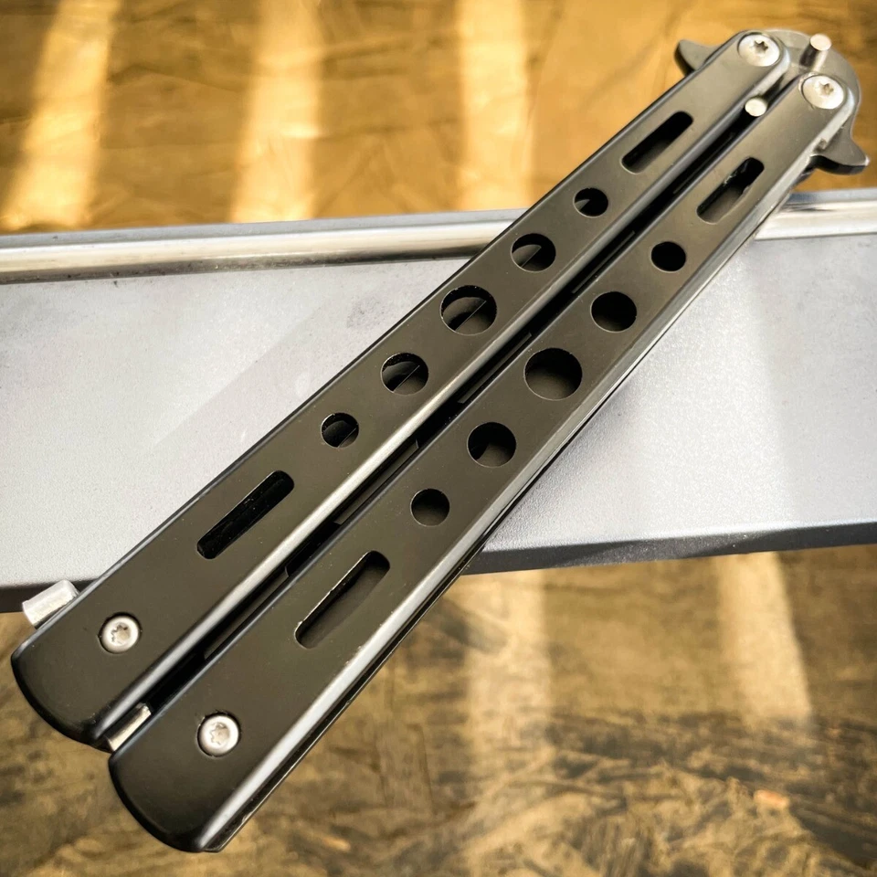 Butterfly Trainer 8.5" Knife Black Dull Blade