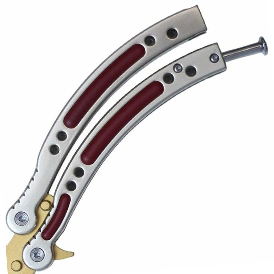Fire Fade Butterfly Trainer 9.5" Knife CSGO Style Practice