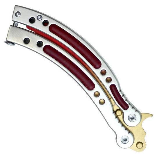 Fire Fade Butterfly Trainer 9.5" Knife CSGO Style Practice