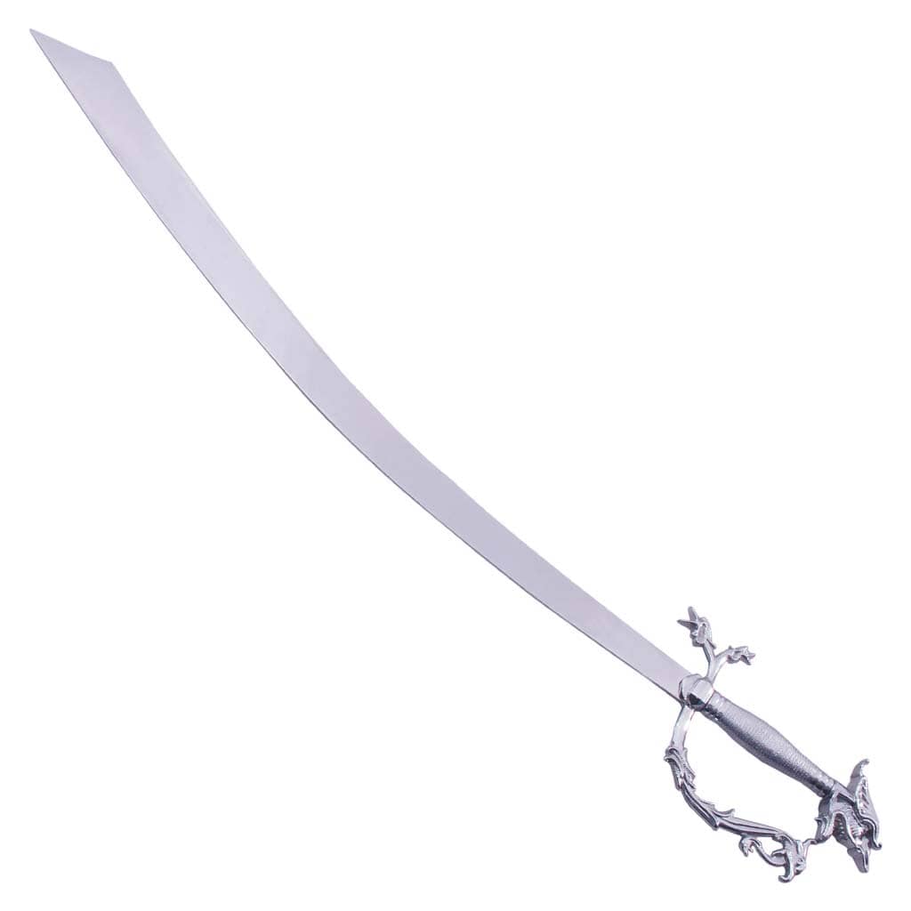 Belly Dance Dragon Scimitar Sword Silver Handle