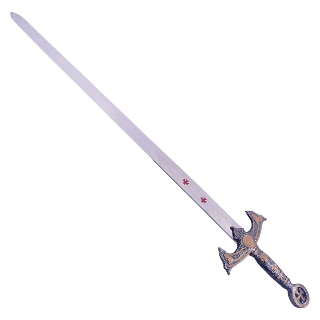 Marto knights Templar masons Damascus sword silver