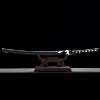 Authentic Black Steel Japanese Samurai Katana Swords