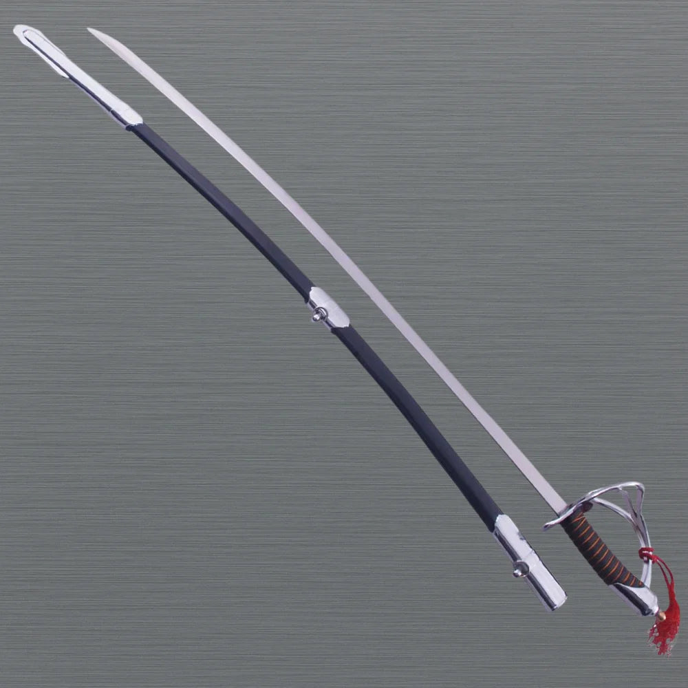 1860 Light Cavalry Silver Finish Saber Sword