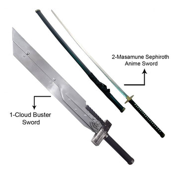 Buster Sword 43.5″ & Masamune Sephiroth Sword 68″