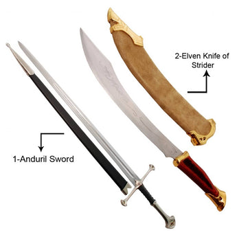 Anduril Sword & Elven Knife of Strider