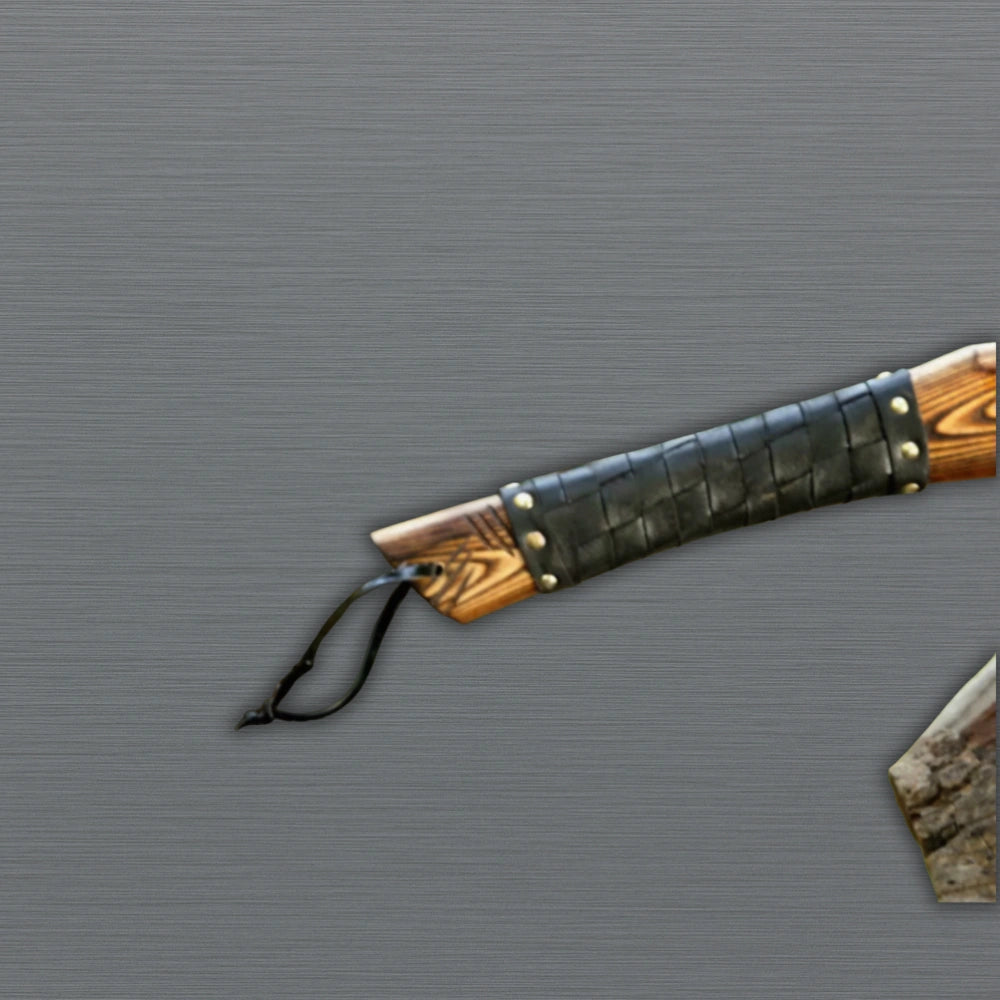 Handcrafted Ragnar Lothbrok style Viking axe with engraved handle