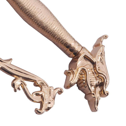 Dragon Head Scimitar Sword with Gold Plated Handle