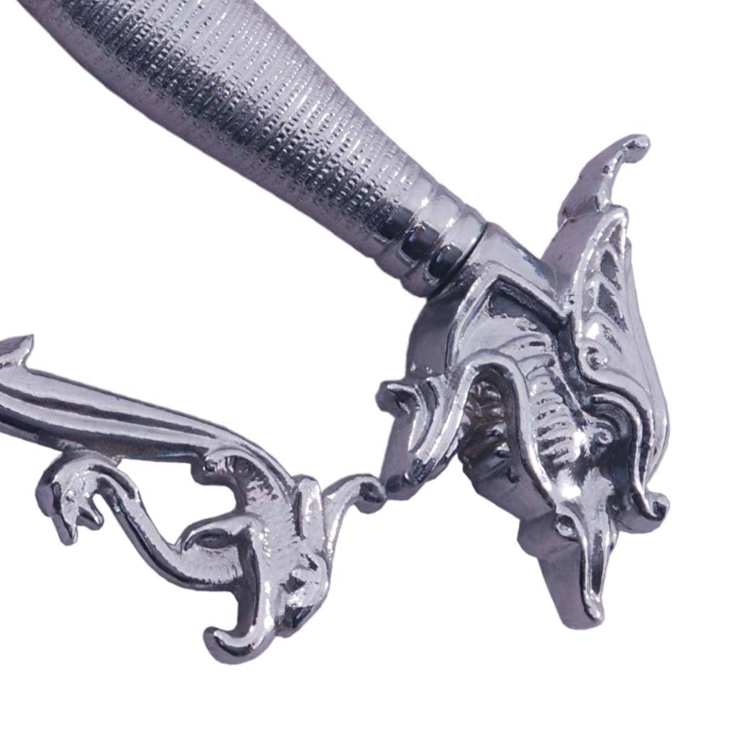 Belly Dance Dragon Scimitar Sword Silver Handle
