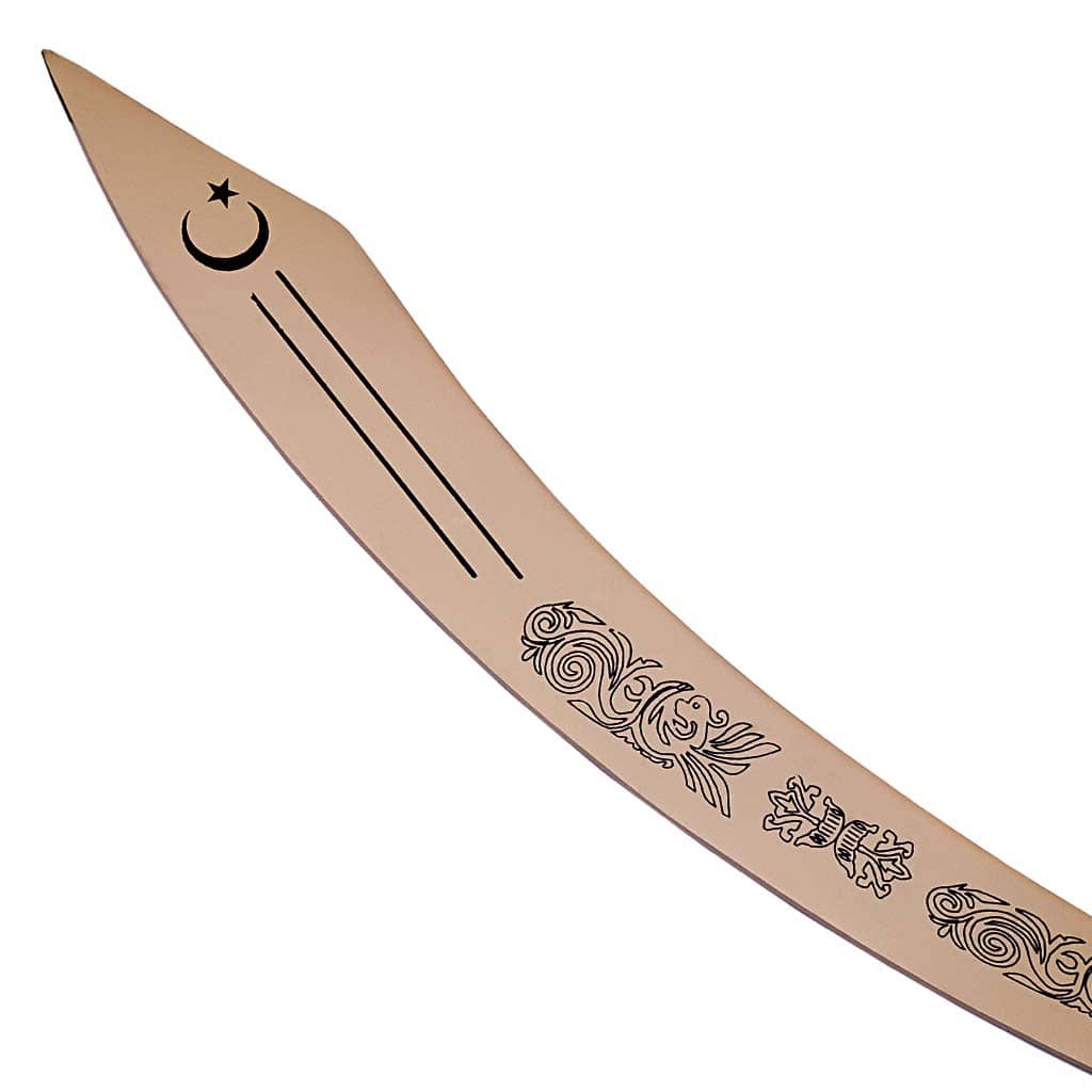 Belly Dance Dragon Scimitar Full Gold Plated Wooden Handel Sword