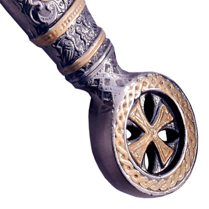 Marto knights Templar masons Damascus sword silver