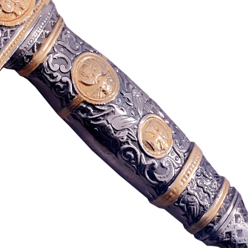 Marto knights Templar masons Damascus sword silver