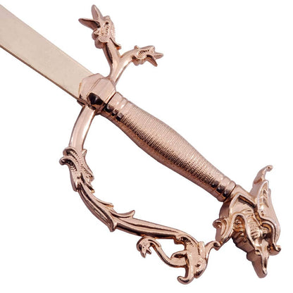 Belly Dance Dragon Scimitar Gold Plated Sword