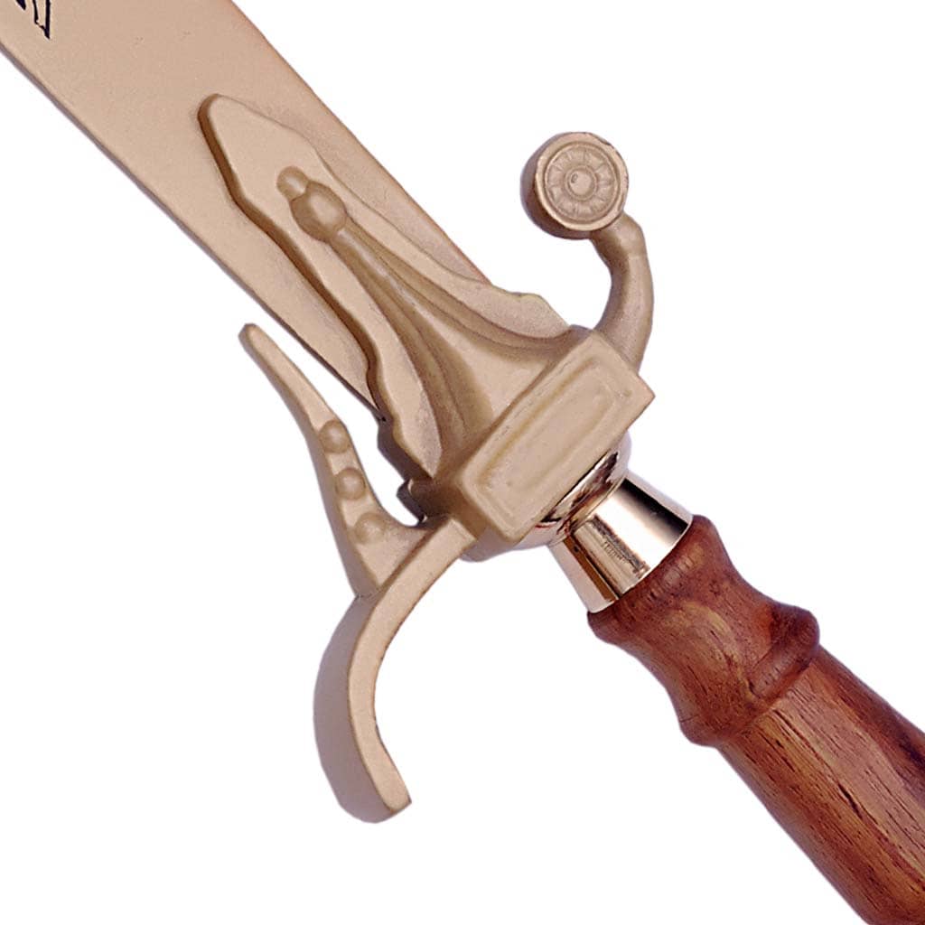 Belly Dance Dragon Scimitar Full Gold Plated Wooden Handel Sword