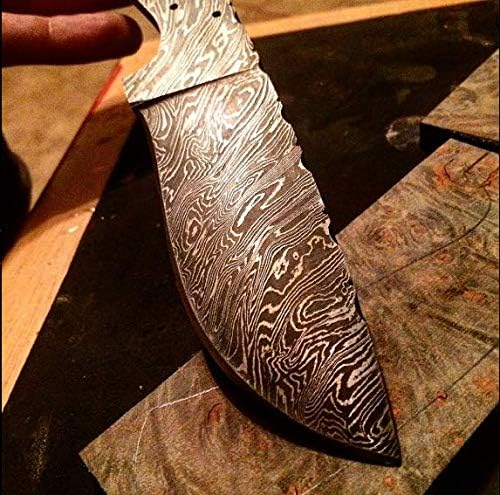 Custom Handmade Damascus Steel Blank 8.75" Knife Making