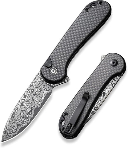 Elementum II Pocket Folding 7" Knife Damascus Blade