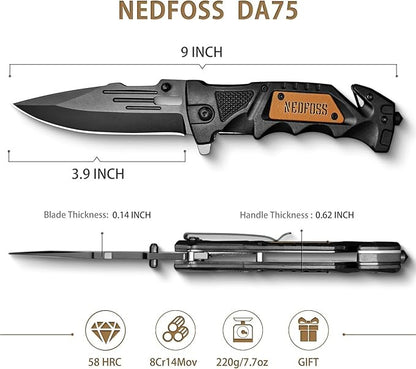 Tactical Folding Pocket 9" Knife Multipupose