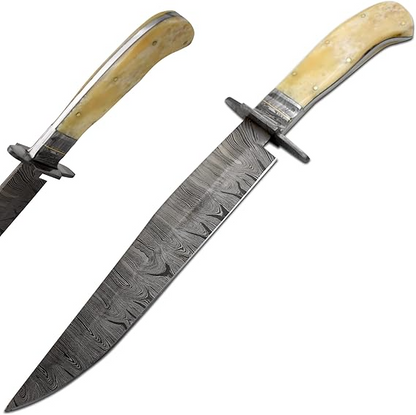 Heavy Duty Damascus Hunting 16" Knife