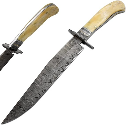Heavy Duty Damascus Hunting 16" Knife